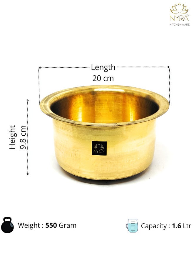 Nyra Kitchenware Bronze-Toned Dishwasher Safe Brass Cooking Pot - 1.6L - Image 3